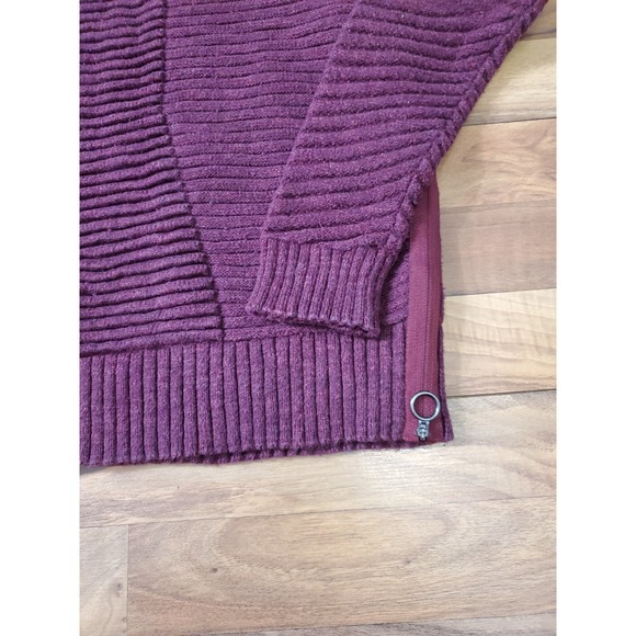 Lululemon As Promised Crew Sweater Heathered Deep Rouge Sz S - Picture 9 of 9